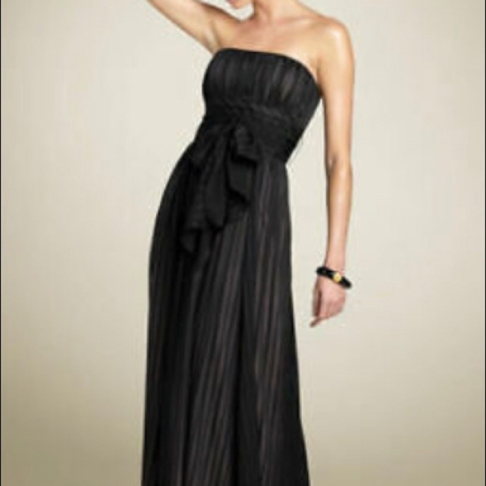 BCBG Strapless Silk Evening Gown 2P Excellent Prom Formal